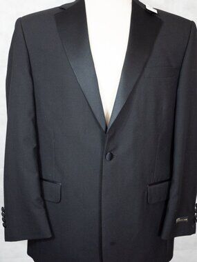 NWT $395 Jos. A. Bank 100% Super Wool Notch Lapel Tuxedo Tux Jacket Coat 43L